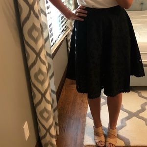 Andrew Gn Lace Crochet Skirt